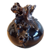 Ball vase signed JJ Barbier