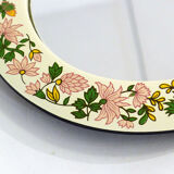 Flower oval mirror, Japan