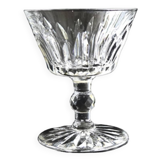 "Pyramid" crystal liquer glass designed by Fritz Kallenborg for Kosta Boda Sweden mid-century. Price