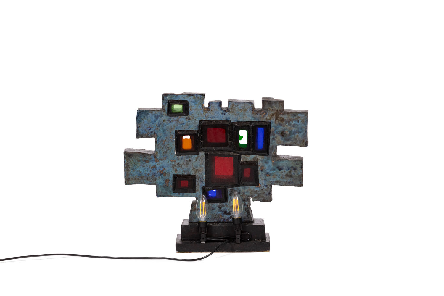 Auguste Harzic, Ceramic and glass sculpture, year 1968