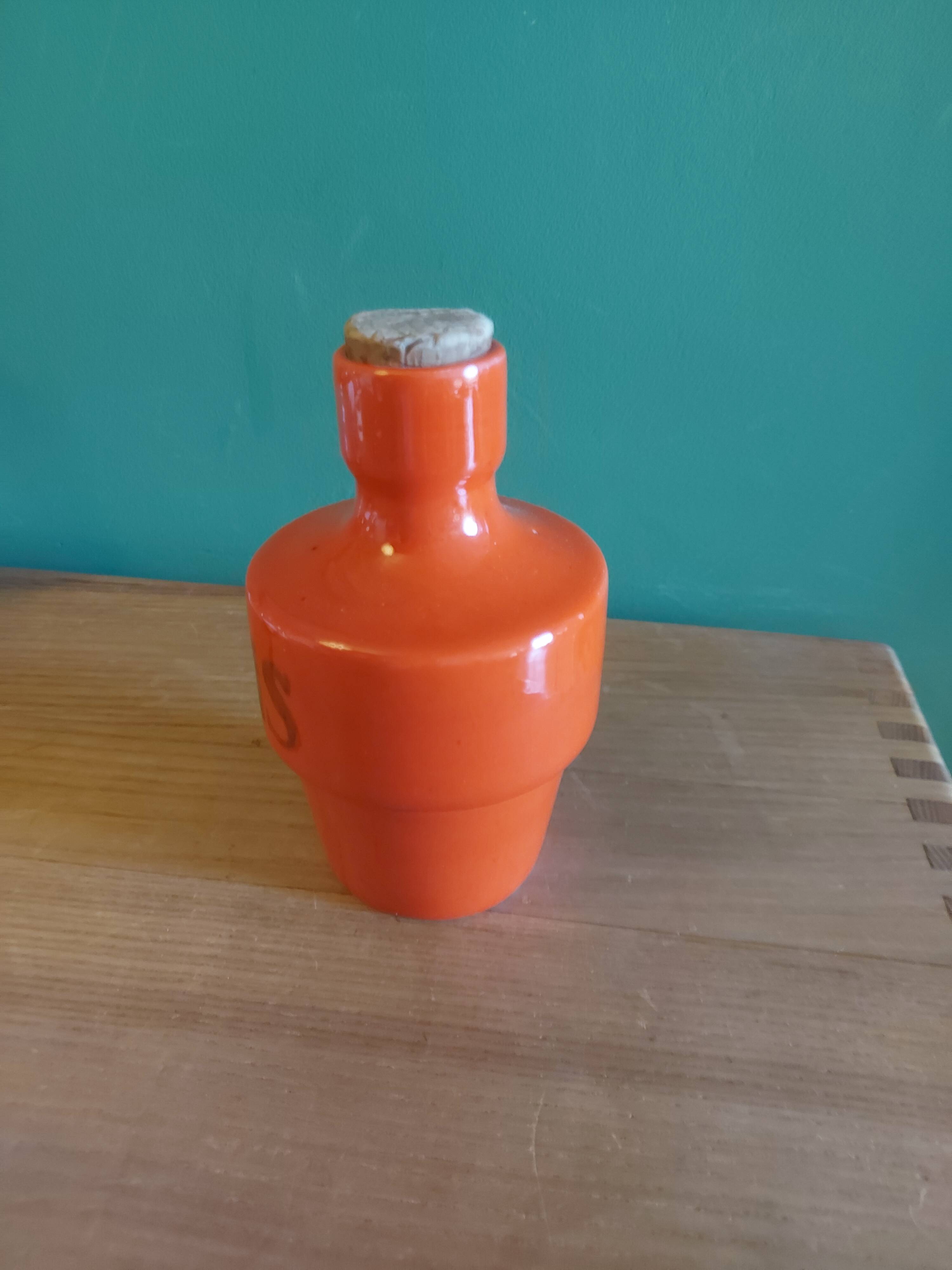 Vintage 70s ceramic pastis bottle