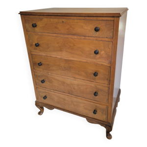 Commode anglaise haute - marqueterie