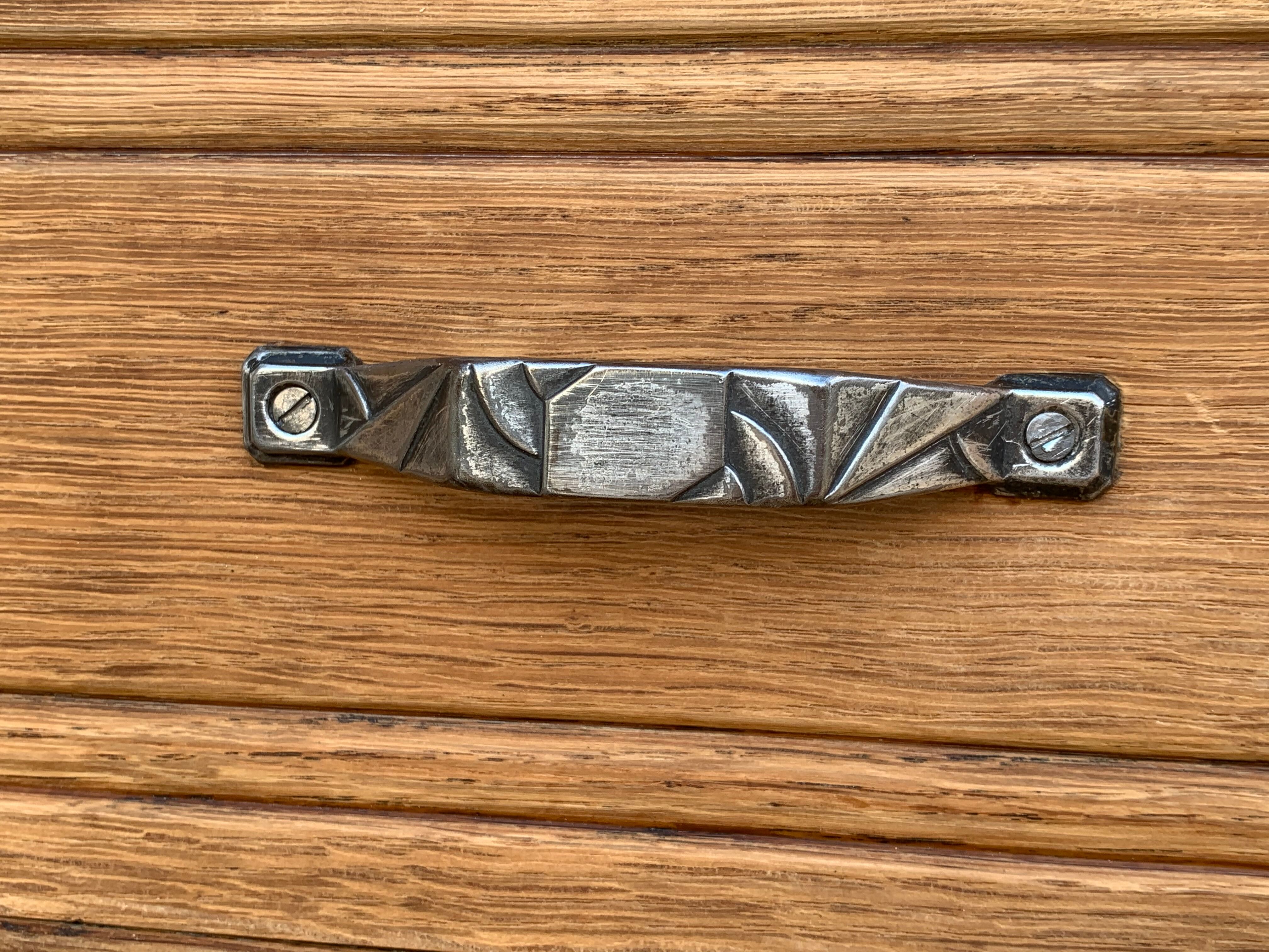 Art Deco asymmetrical glass Parisian wardrobe 1930