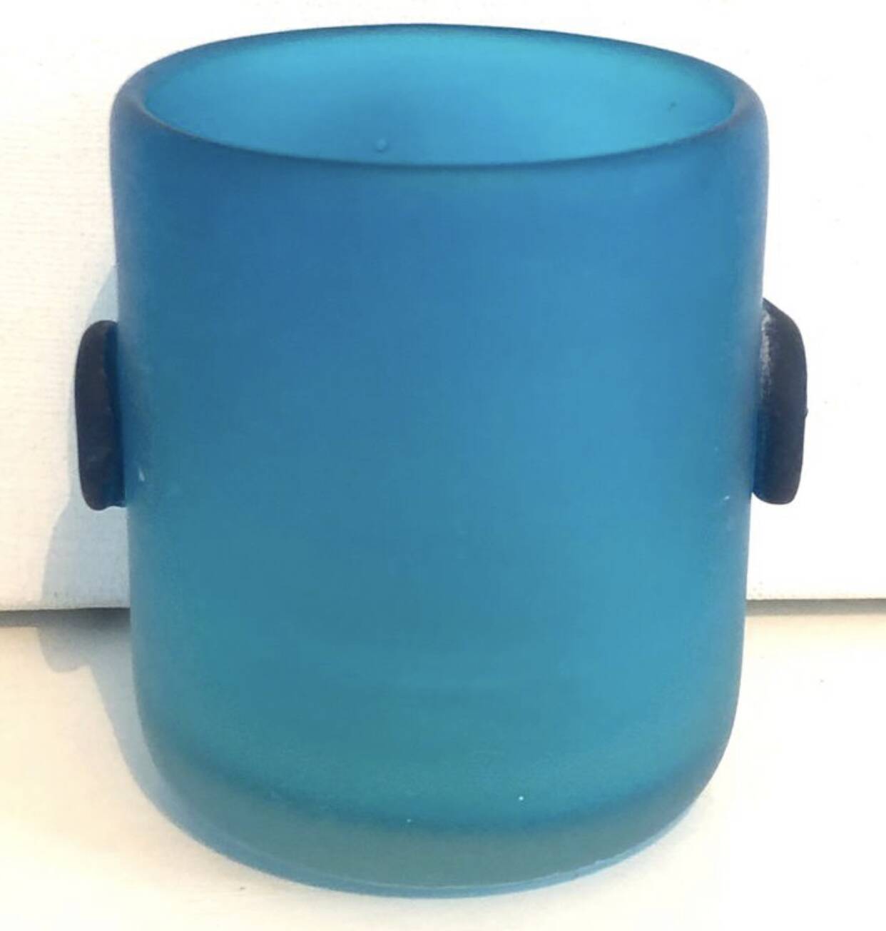 Blue Blown Glass Vase