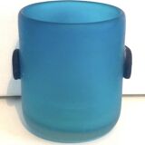 Blue Blown Glass Vase