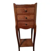 Louis XV style bedside table in marquetry