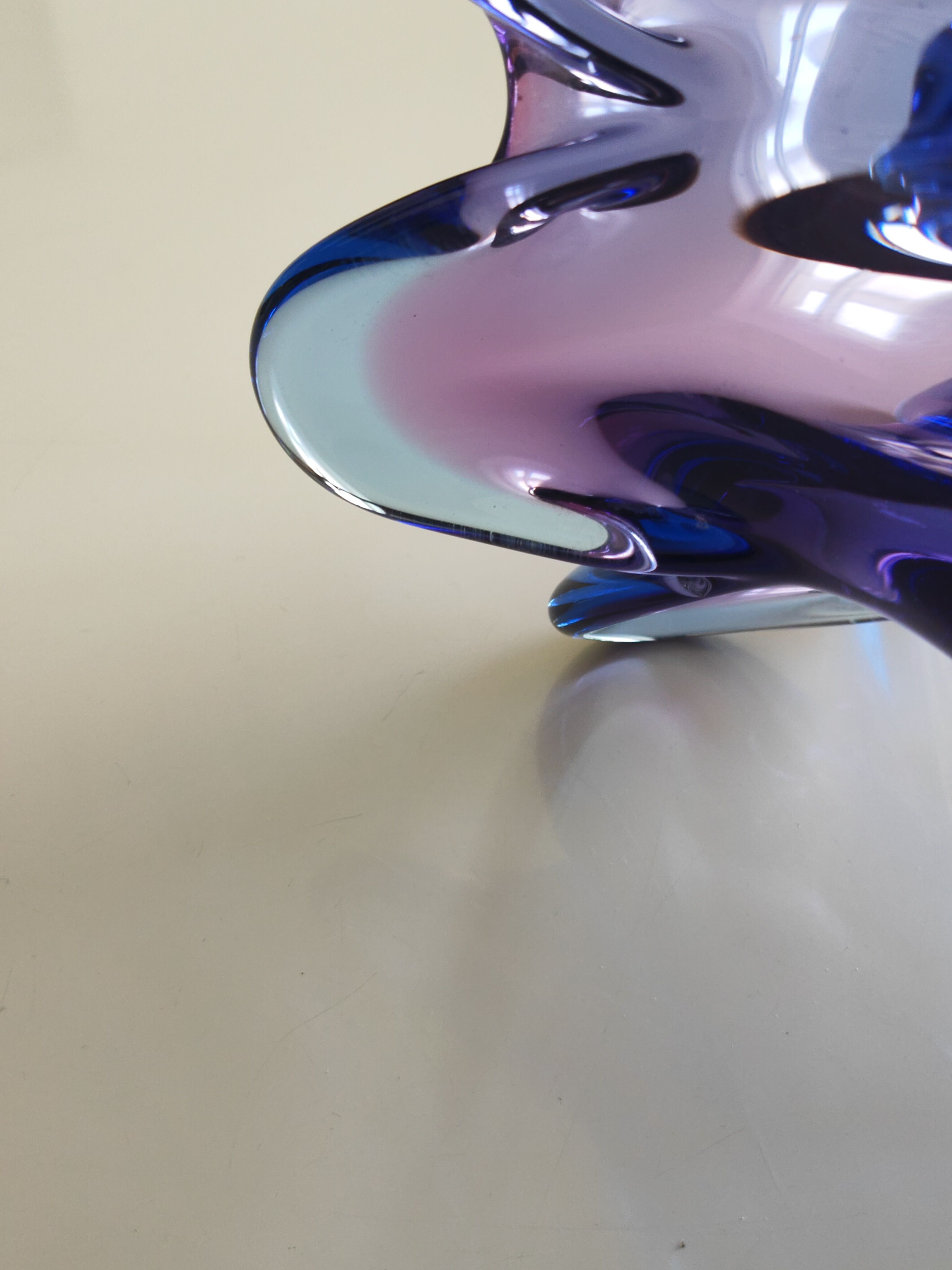 Electric blue Murano vase