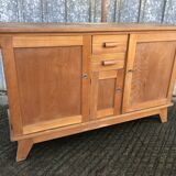 Buffet René Gabriel en hêtre et cp hêtre d’époque reconstruction