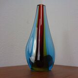 Murano Glass Teardrop Vase by Flavio Poli, 1960s