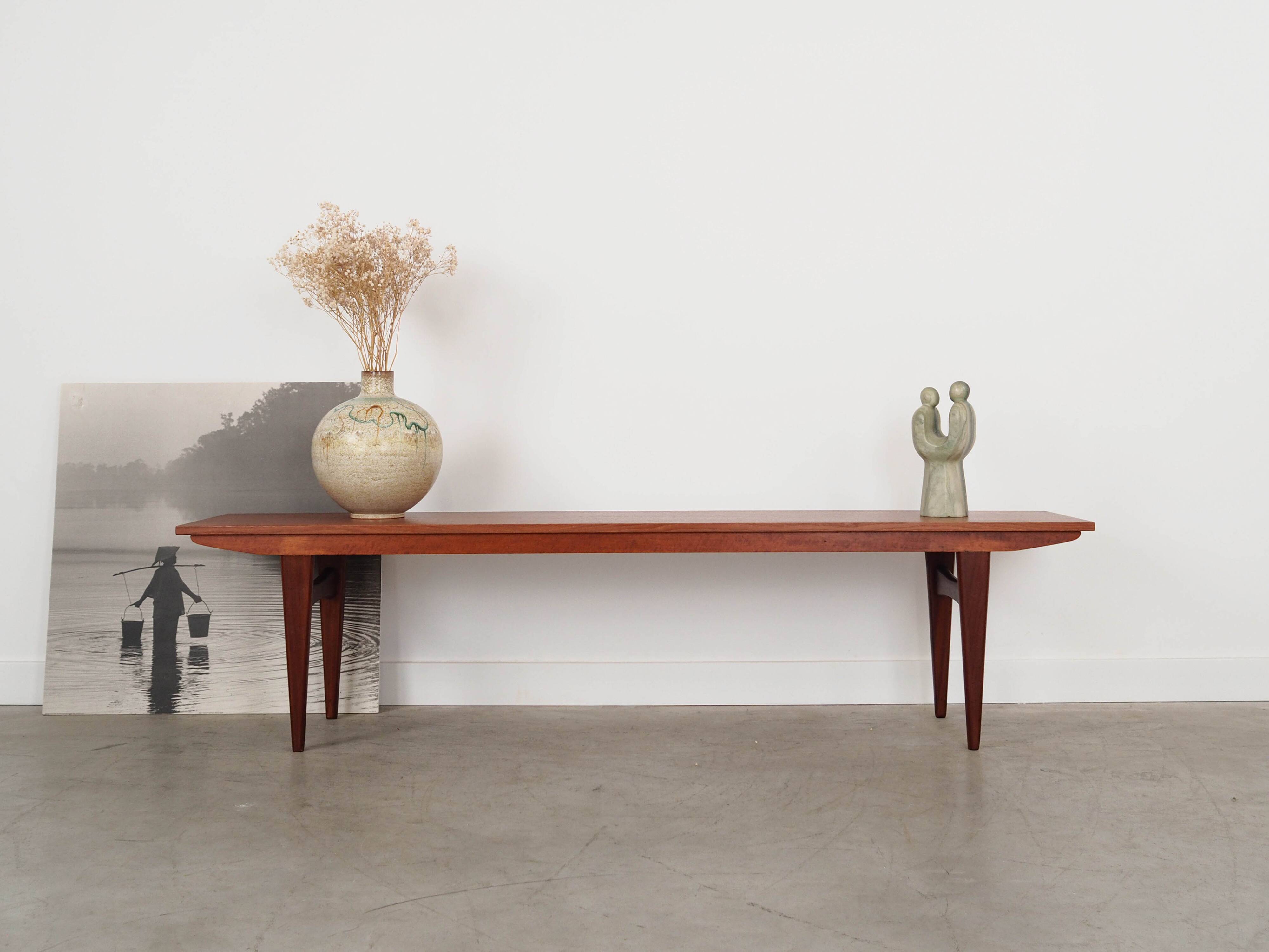 Console en chêne, Danemark années 1970