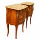 Paire de table de chevet style Louis XV en Bois de Rose