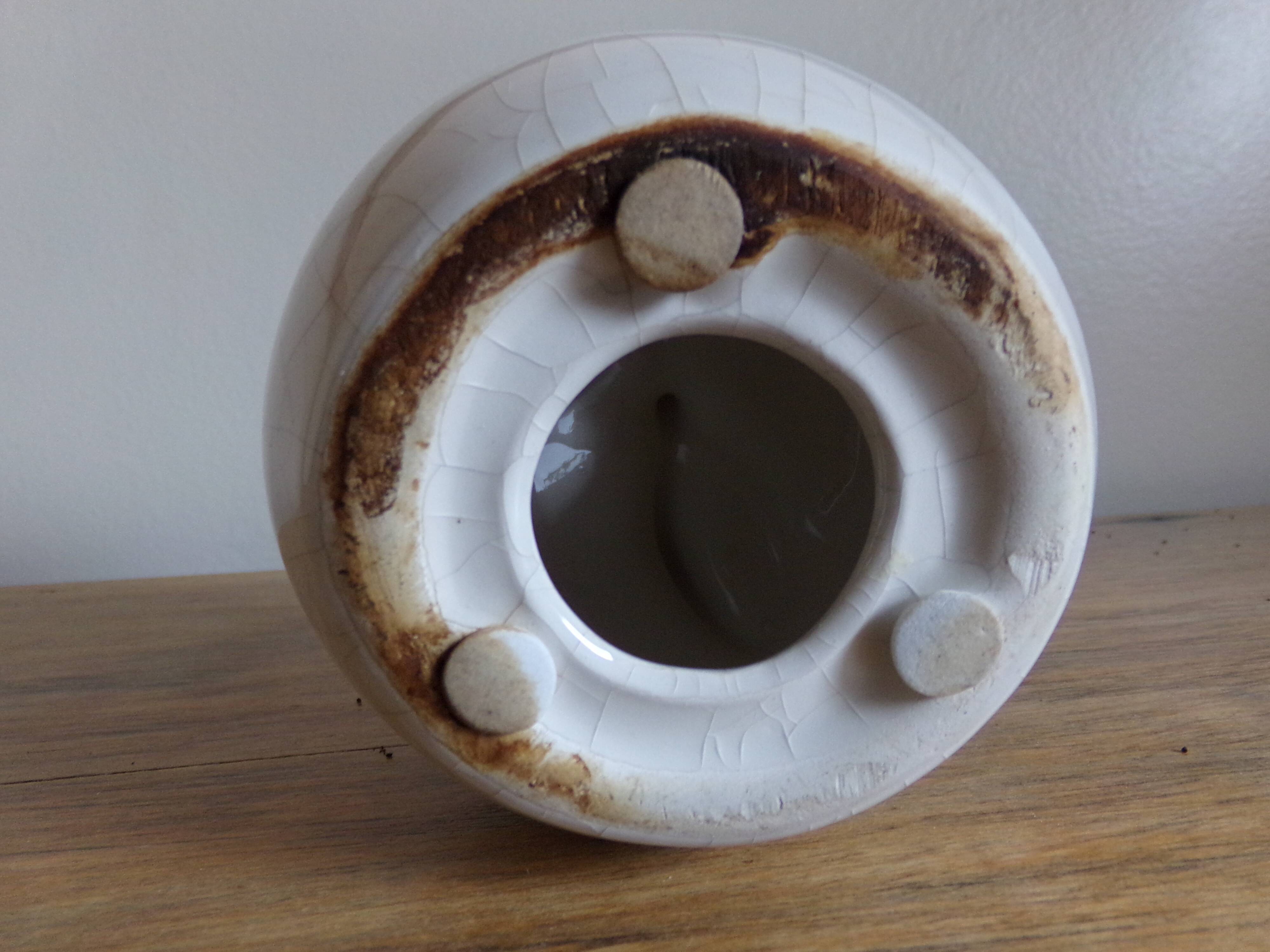 Cracked ceramic apple