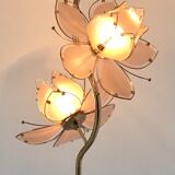 Hollywood Regency Lotus Flower Floor Lamp, Italian Design 1970s