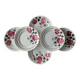 6 antique flat plates in faience from BADONVILLER