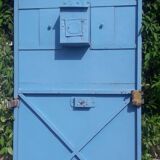 Antique H205xL103 curved iron gate door with mailbox