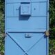 Porte portail H205xL103 ancienne en fer cintrée avec boite aux lettres