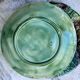 Set 8 slush plates with leaf decoration
