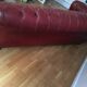 Sofa chesterfield 2-3 places leather bordeaux