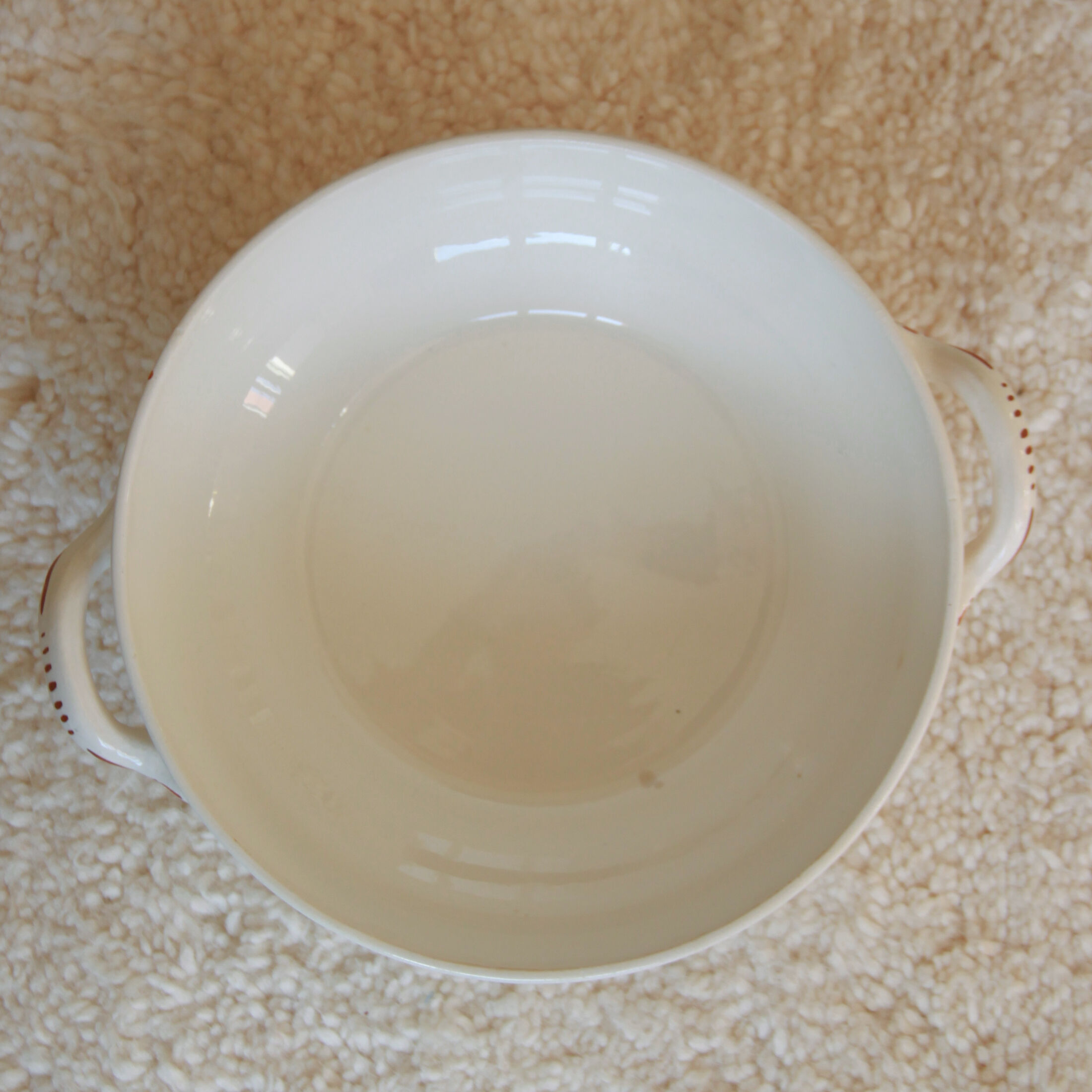 Soup vegetable old earthenware Longwy model 729