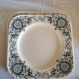 Assiettes plates terre de fer Longchamp Médicis