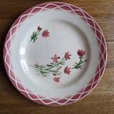Dish Sarreguemines aude and a plate