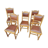 Lot of 5 Henry II chairs