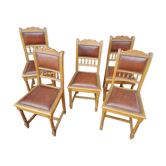 Lot de 5 chaises Henri II
