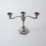 Metal candlestick, Italian design, 1960s, made in Italy