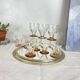 9 Art Deco wine or water glasses with amber stems, 9 cl.