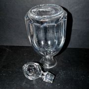 Carafe à whisky en cristal taillé à côtes plates saint-louis bristol? h25.5cm