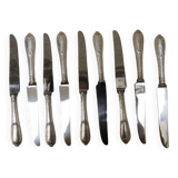 9 old stainless steel knives by Grossmann