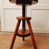 Solid wood screw stool