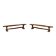 Pair of oak monastic community benches, France, early 20th century