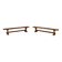 Pair of oak monastic community benches, France, early 20th century
