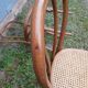 3 antique bistro chairs with canework