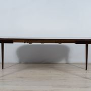 Mid-Century Round Rosewood Dining Table by Henry Rosengren Hansen for Brande Mobel Industry, 1960s