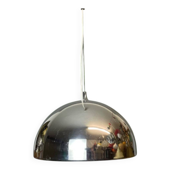Lampe à suspension italienne Reggiani en argent