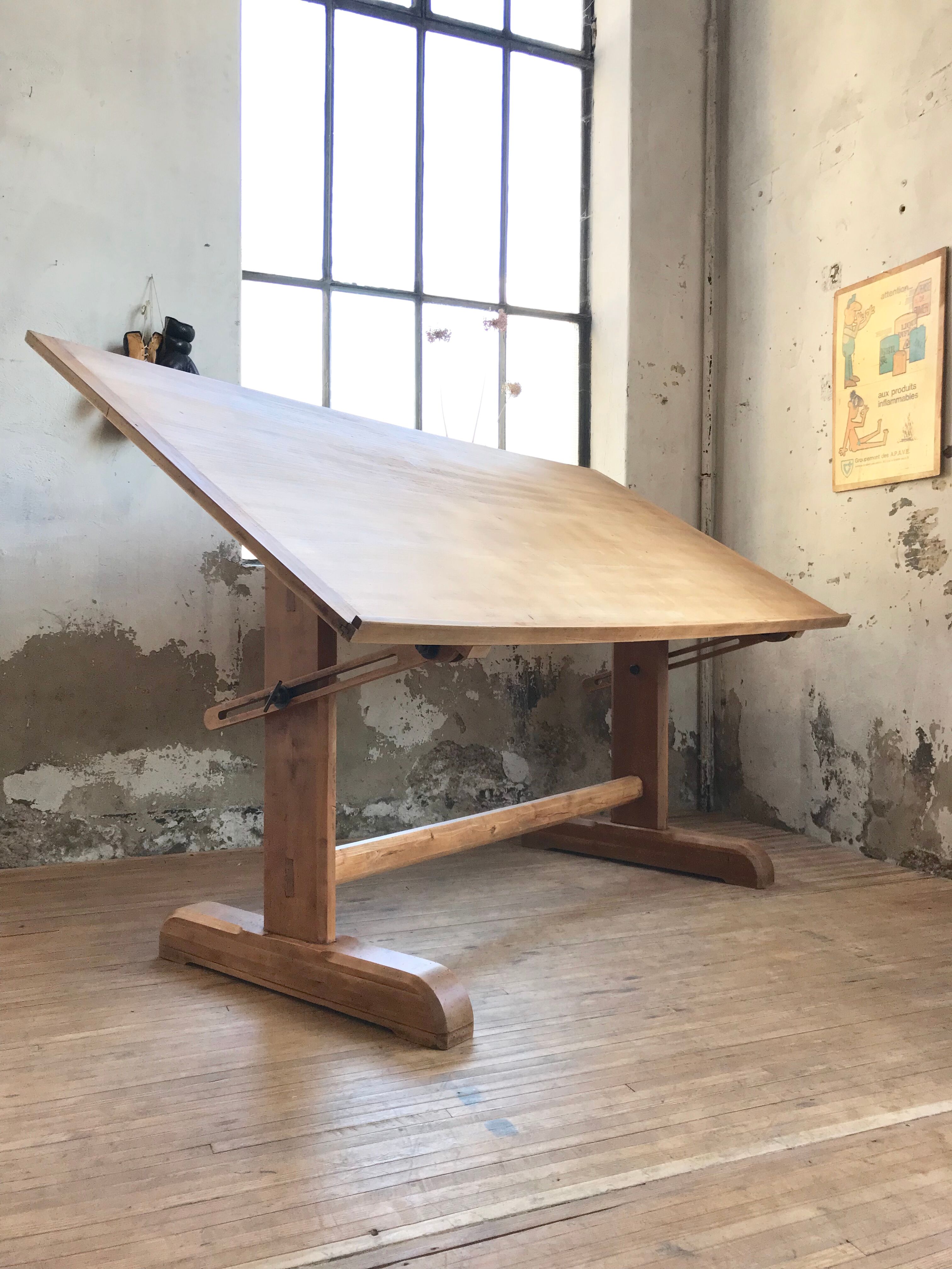 Architect wooden table