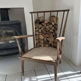 Pair of Baumann fan armchairs