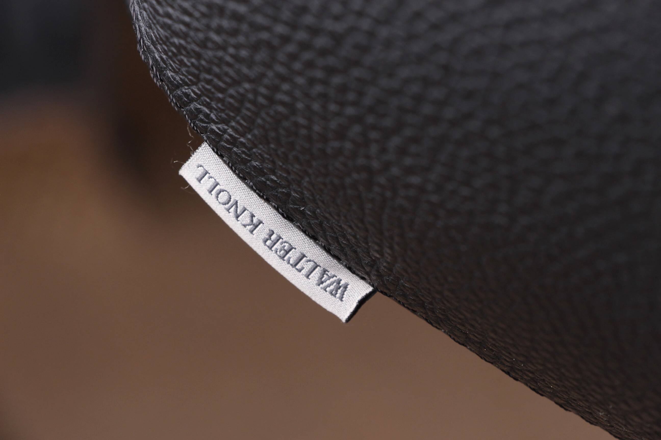 Danish armchair in black leather and chromed steel, model fk 6725 or “tulip chair” by preben fabricius