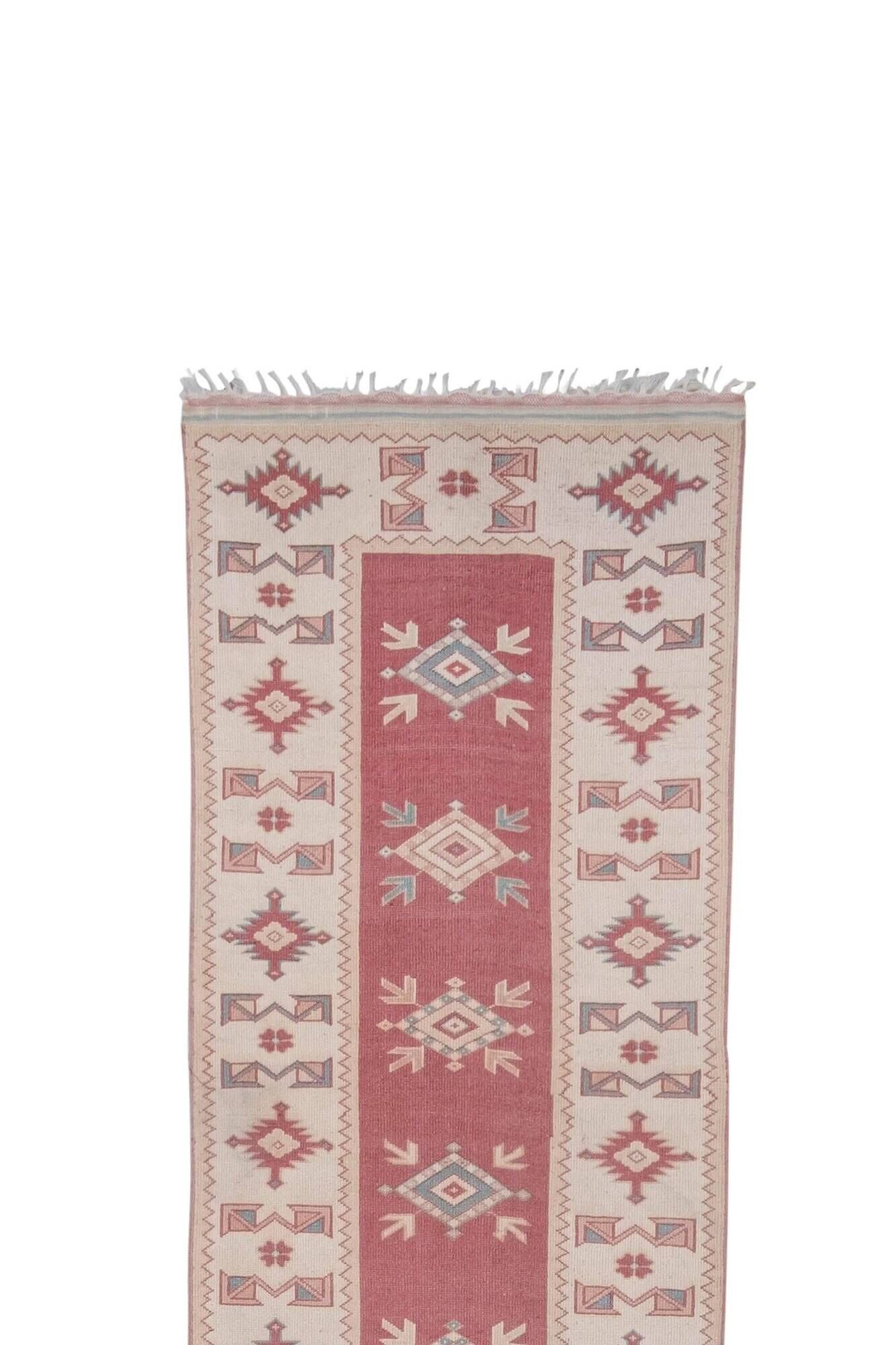 Vintage Turkish hallway rug 81x500 cm