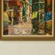 Original Swedish oil on canvas from the mid-century "French Street Scene" Vintage &