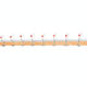 school coat rack / changing room with 10 red ball hooks