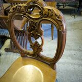 Series of 6 solid teak chairs circa 1980
