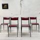 Suite de 4 chaises vintage Mullca 510.
