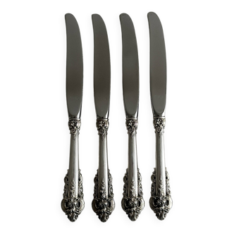 1 antique silver-plated metal knife