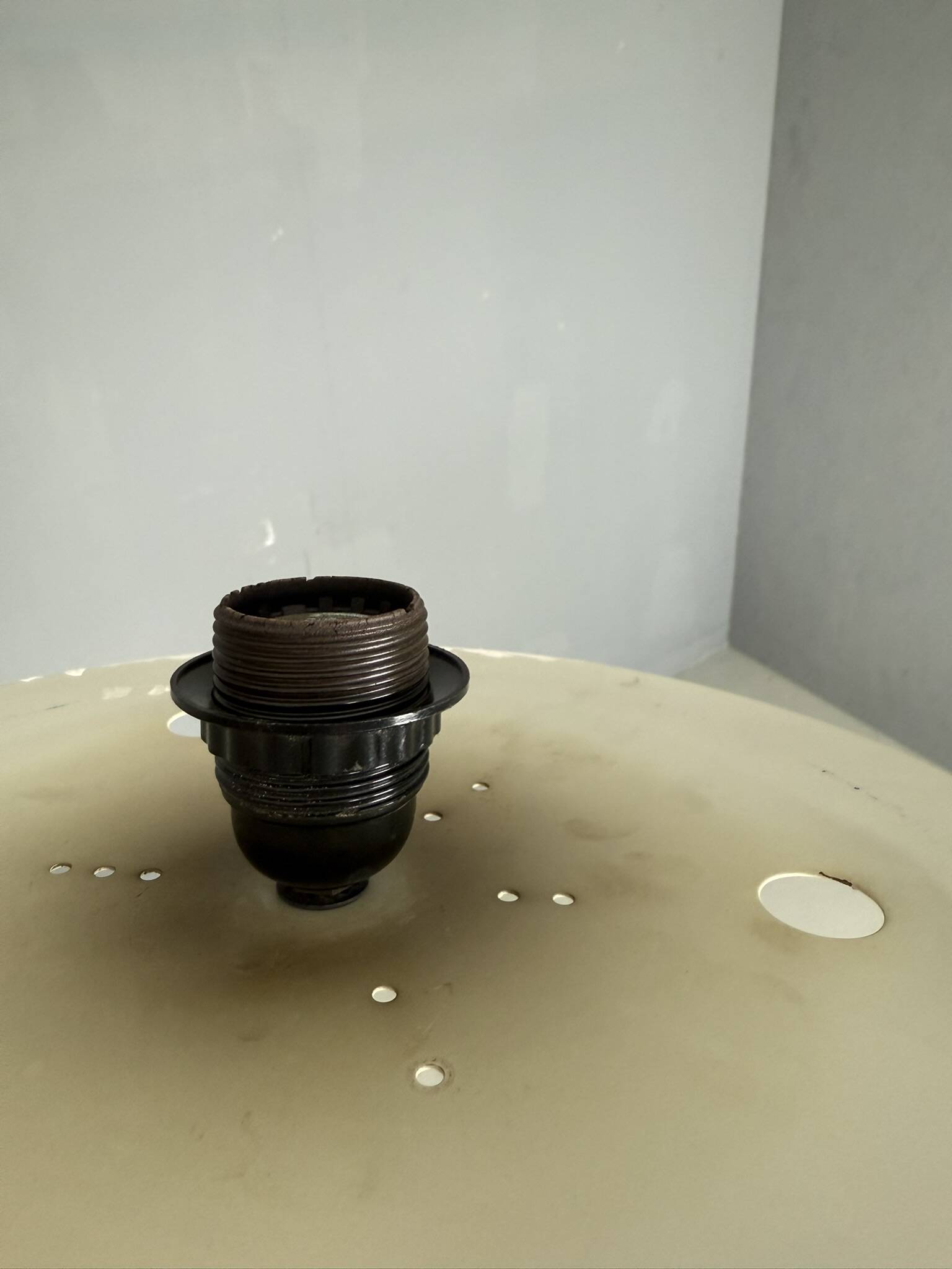 Castiglioni red metal "Light Ball" wall or ceiling lamp for Flos, Italy 1970s