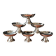Antique stainless steel ice cream cups, vintage stainless steel dessert cups