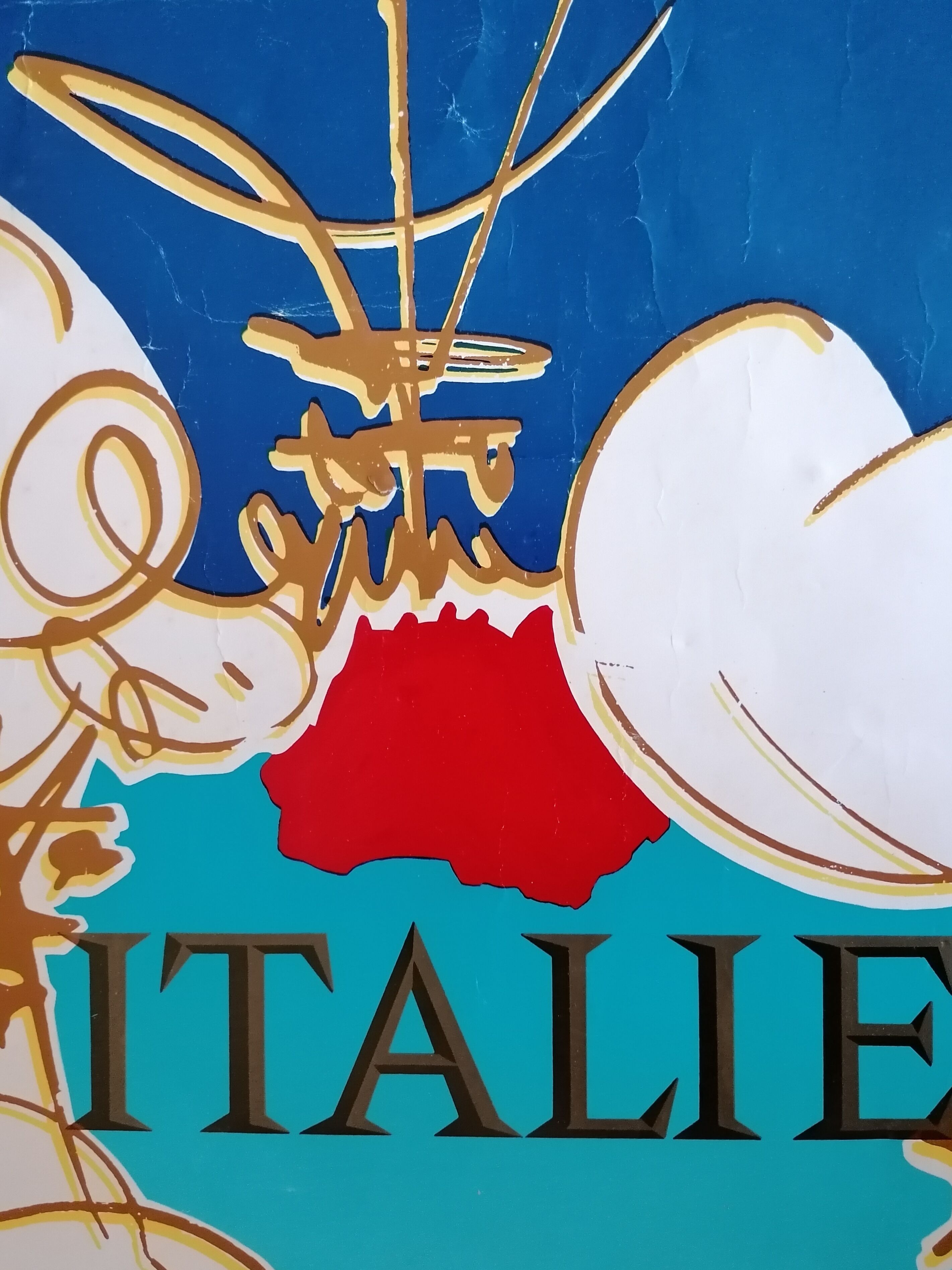 Original poster Air France Italy by Georges Mathieu 60/70