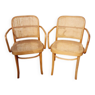 Vintage paire de fauteuils joseph Hoffman Prague 811